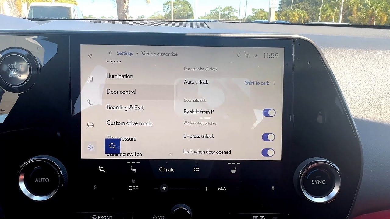 Lexus Owners | How To Access Door Control Settings 2023/24 Lexus NX, RX & RZ Models