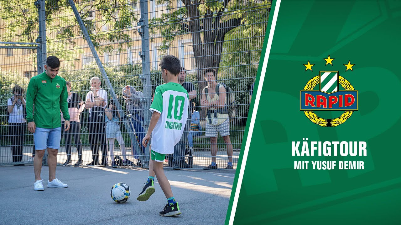 Yusuf Demir bei der SK Rapid Käfig Tour