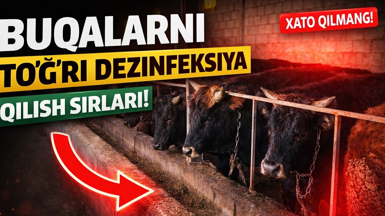 Buni bilishingiz shart | Buqalarni dizenfeksiya Wilson