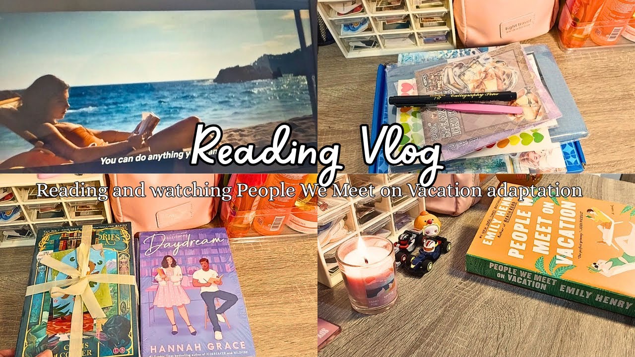 Reading vlog | reading and watching people we meet on vacation adaptation ⋆𐙚₊˚⊹♡