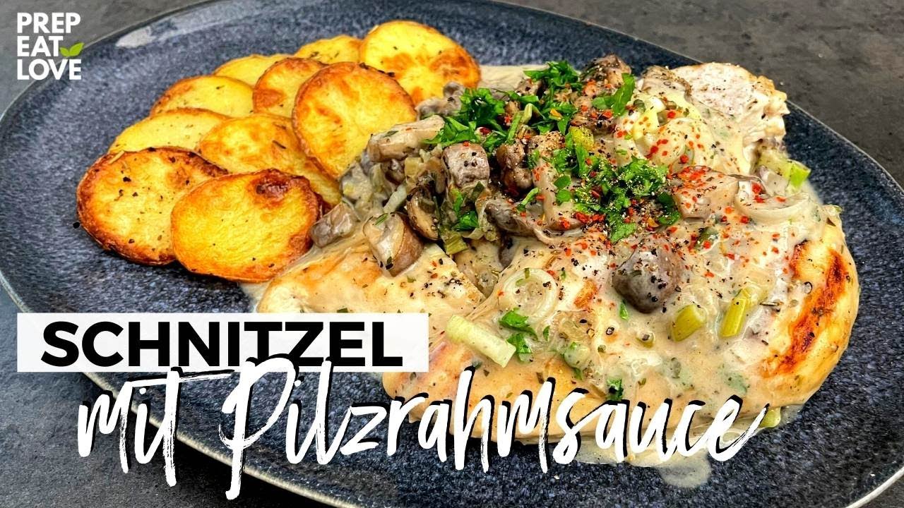 J&auml;gerschnitzel 💚  Lieblings Schnitzel zum Abnehmen! MEAL PREP