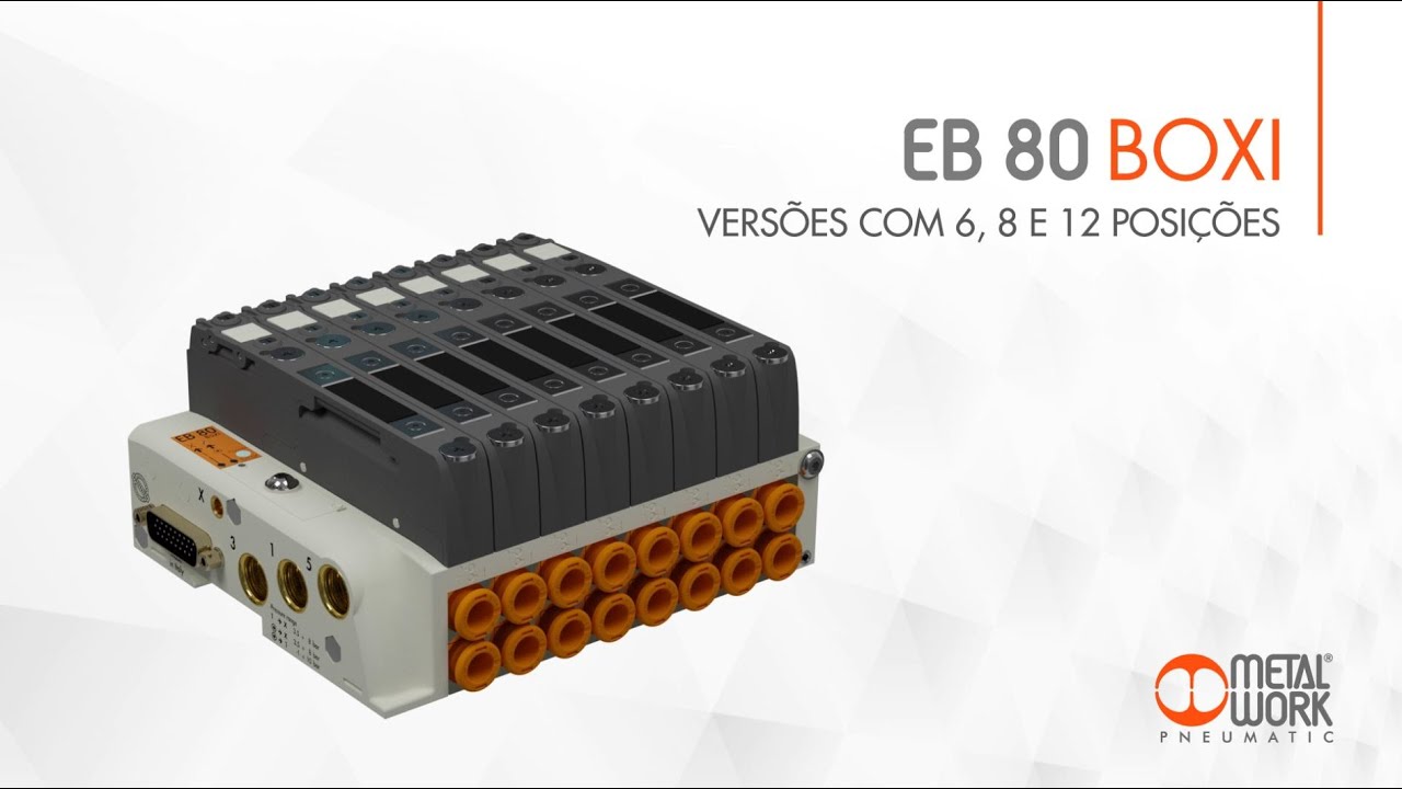 Metal Work Pneumatic - EB 80 BOXI versões com 6, 8 e 12 posições