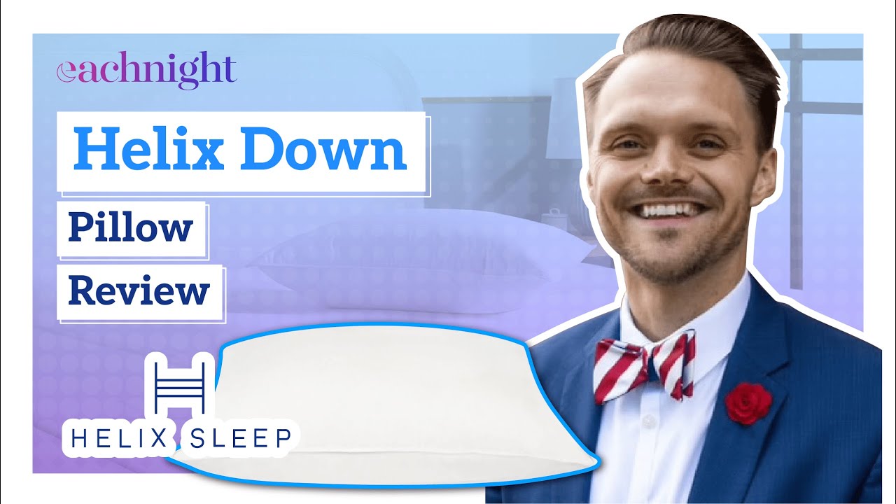 Helix Down and Feather Pillow Review by Dr. Jordan Burns | Best Down Pillow?!