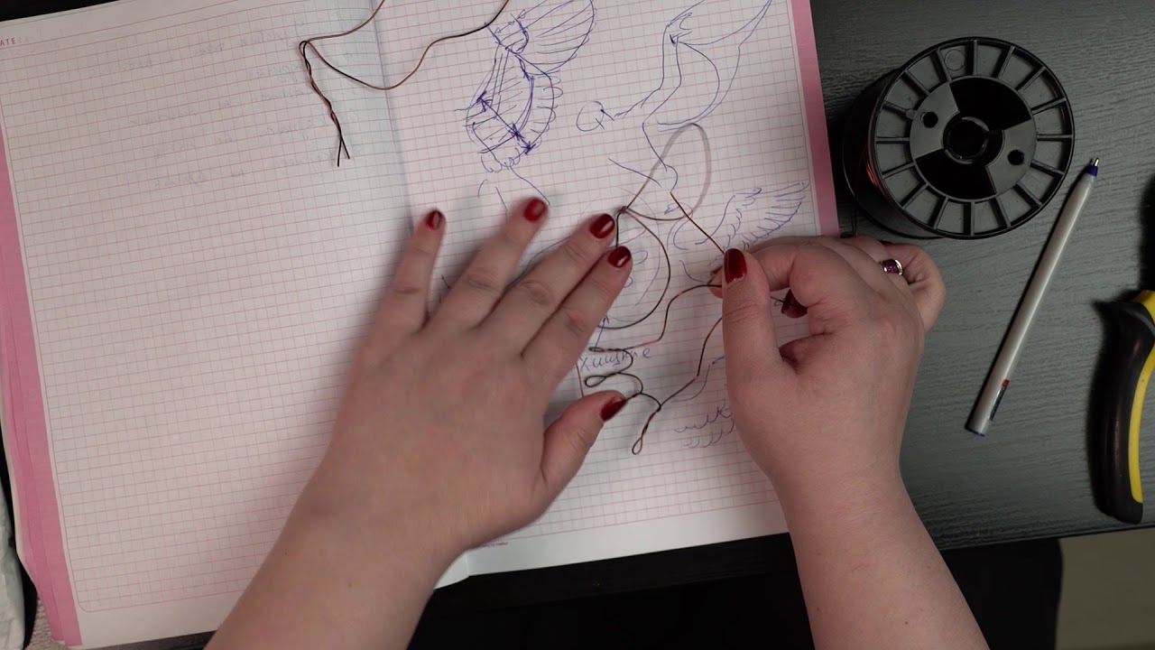 004 - урок по крыльям птицы (каркасы крыла, варианты каркасов на крылья птиц)