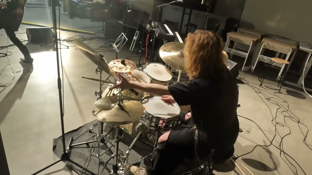Impaled Rektum - Flooding Secrations (live drumcam by Elo Malila)