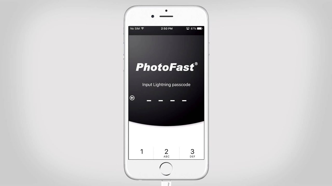 PhotoFast ONE App - Drive Security Function
