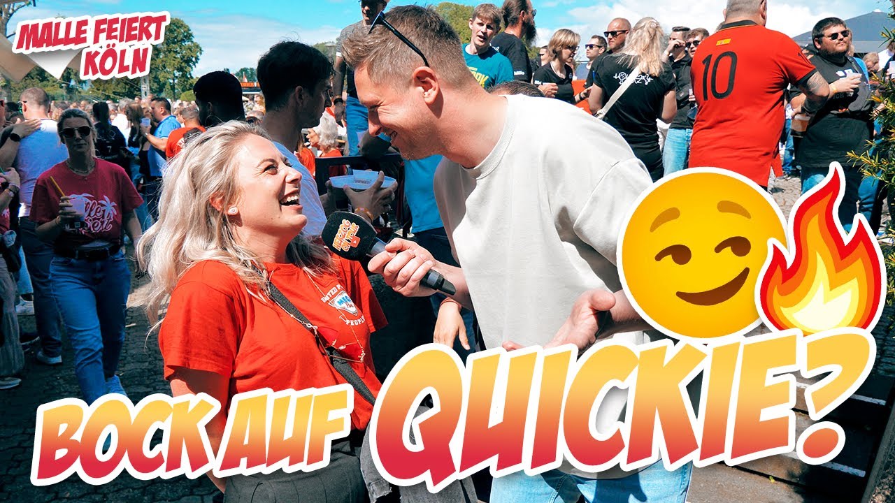 Bock auf QUICKIE? 😏🔥 Straßenumfrage Malle feiert Köln (Tanzbrunnen)