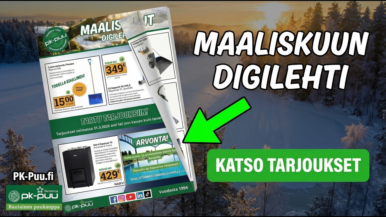PK-Puun Digilehti Maaliskuu 2026 – Parhaat tarjoukset nyt! #pkpuu #rautakauppa