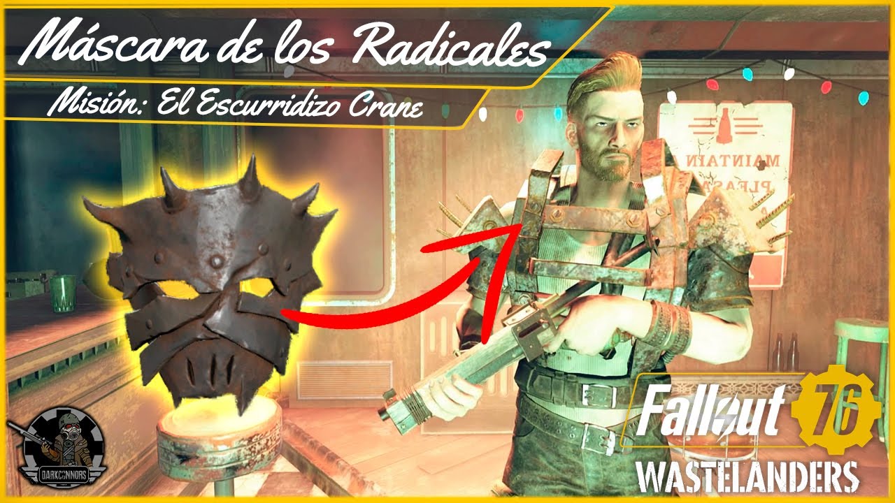 👹Cómo conseguir Máscara Radicales | Misión: El Escurridizo Crane | Fallout 76: Wastelanders