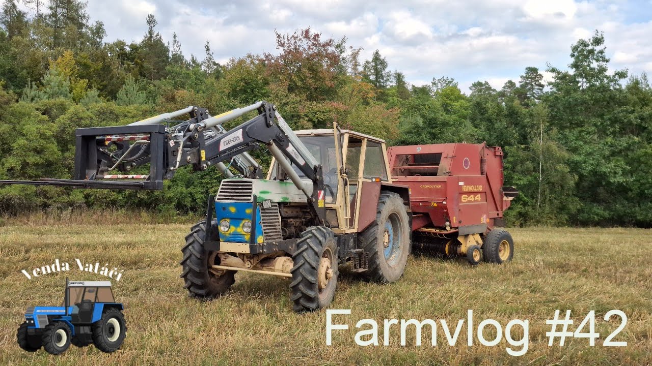 Farmvlog #42 / Zetor Crystal 8045 / lisování slámy / New holland 644