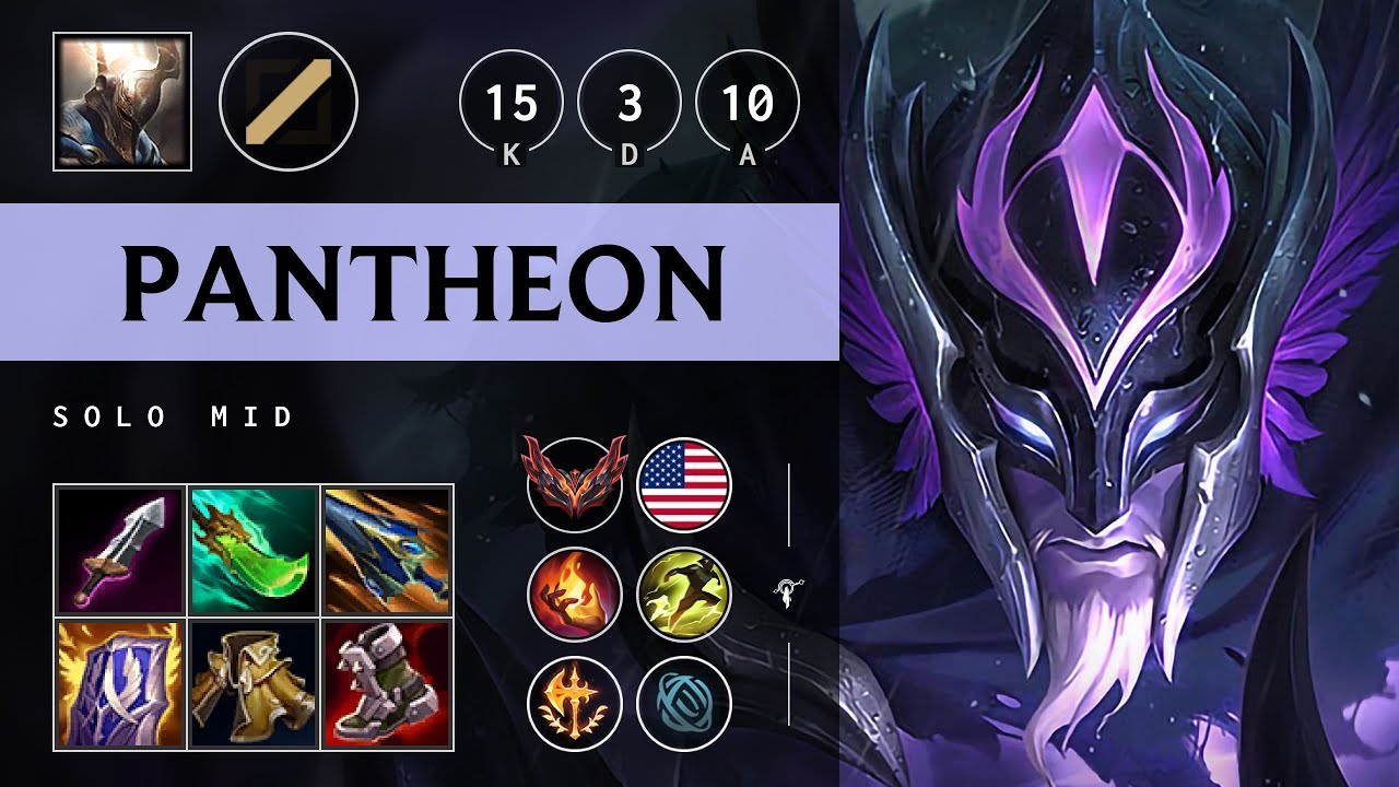 Pantheon Mid vs Akshan - NA Grandmaster Patch 25.S1.3