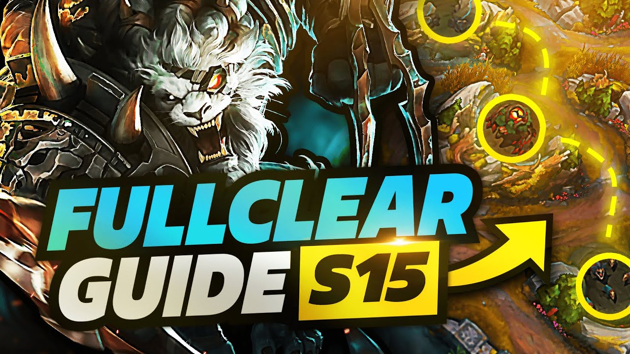 [S15] Rengar Full Clear Guide [Красный и синий старт]