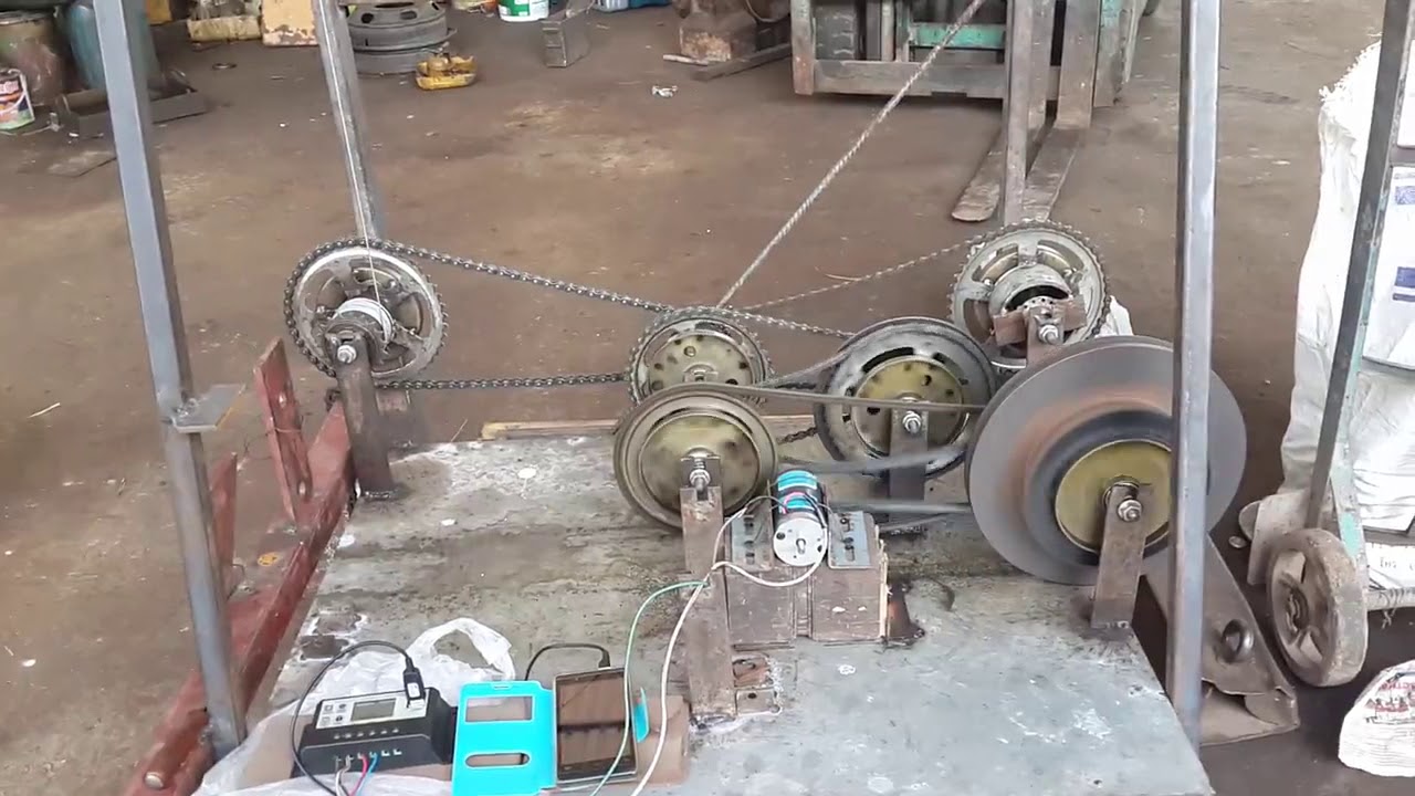 gravity weight Self Power ACT Motor LOOK CLOSE UP Parts With  High Resultion (HD) No Song