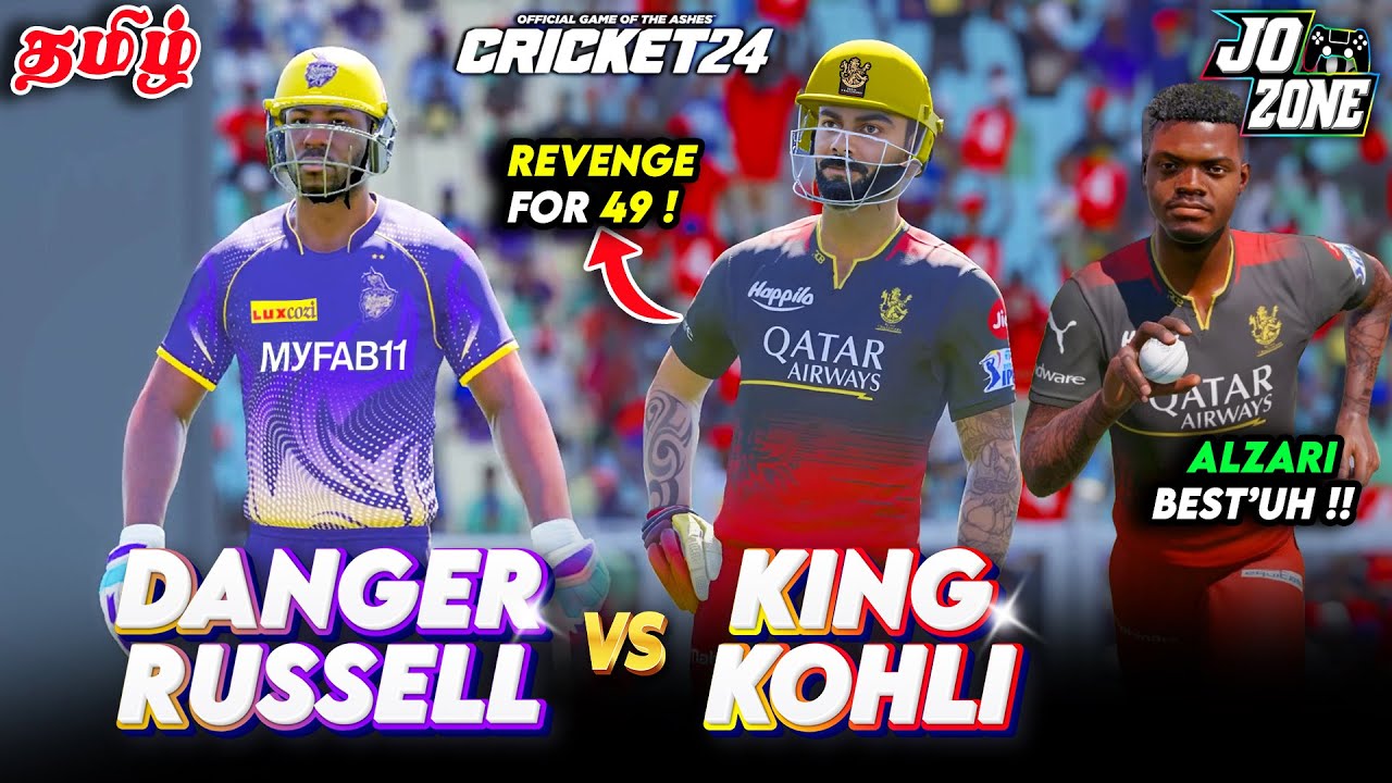 🎇💸மலைமாடு ரசல் vs கிங் கோஹ்லி | IPL Fever Started ! IPL 2024 Auction KKR vs RCB Cricket 24 | Jo Zone