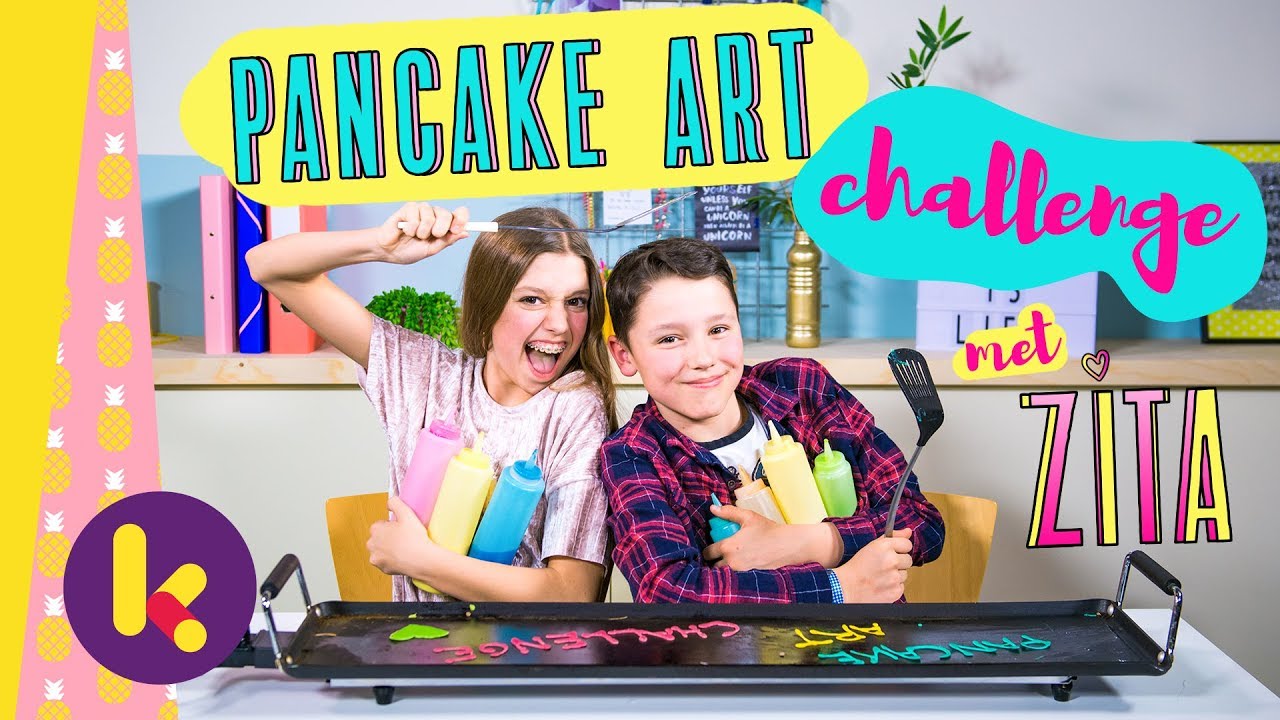Pancake Art Challenge met Zita
