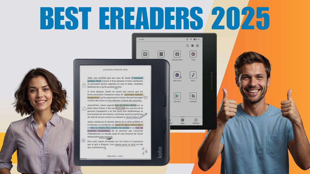 TOP 5 Best eReaders 2025 | Color, Waterproof & Audiobook-Ready Picks!