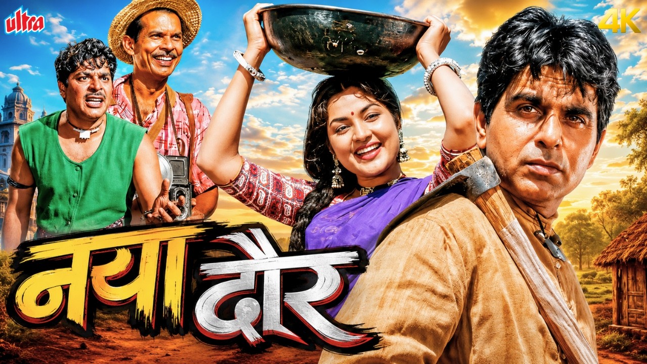 Naya Daur (1957) Full Movie: दिलीप कुमार और वैजयंतीमाला की ब्लॉकबस्टर फिल्म | Classic Social Drama