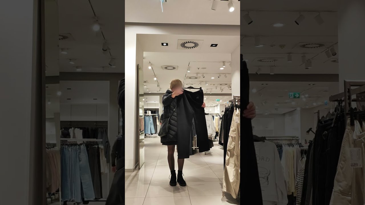Crossdresser on Christmas shopping