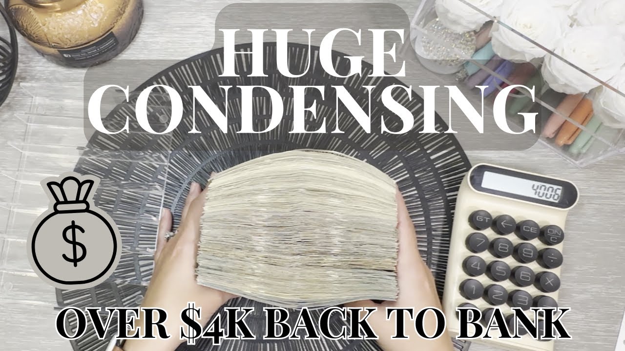 HUGE CASH CONDENSING | BILL SWAP | $4,000 BACK TO THE BANK #cashbudgeting #cashenvelopesystem