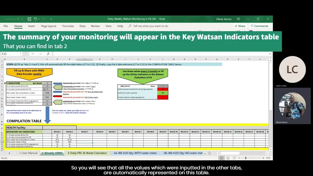 How to use the Daily weekly monitoring - ENGLISH