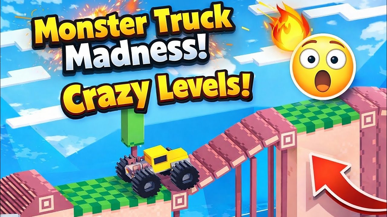 INSANE Monster Truck Bridge Challenge! 😱🔥 | Crazy Impossible Levels!