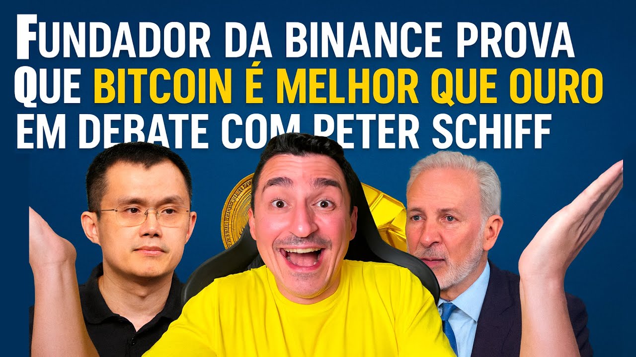 Fundador da Binance prova que Bitcoin é melhor que ouro em debate com Peter Schiff