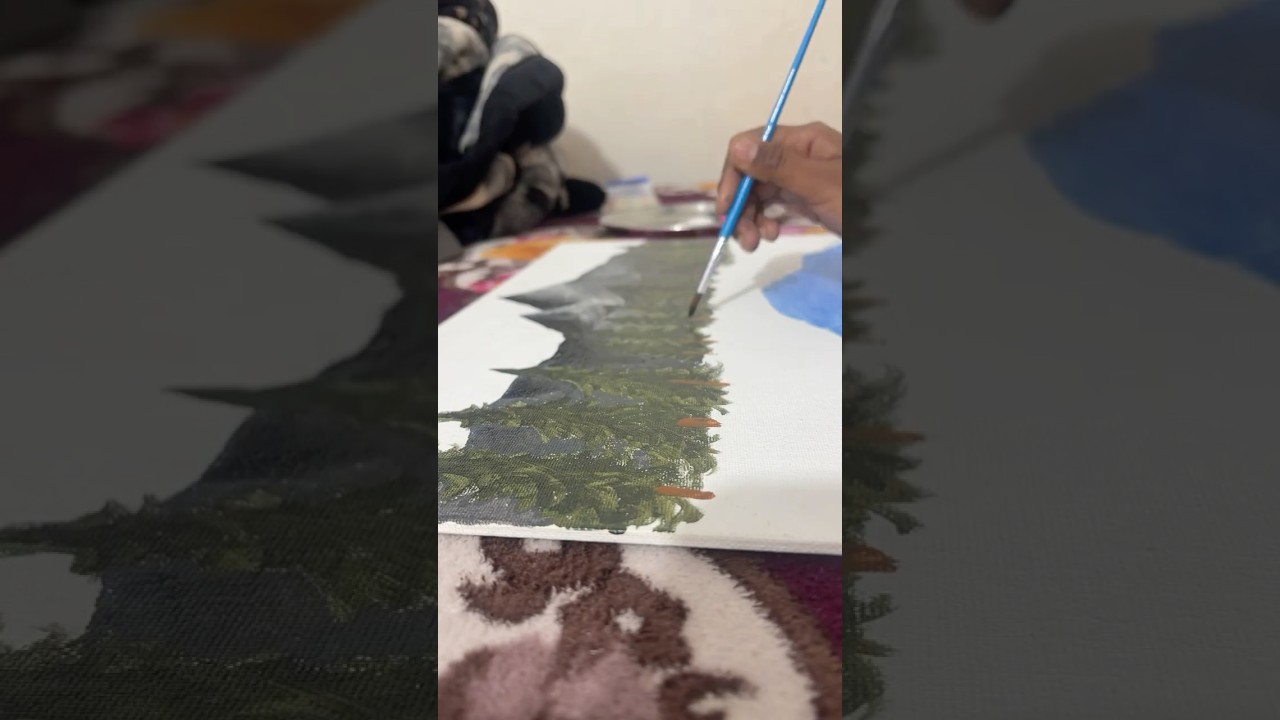 My first canvas art 