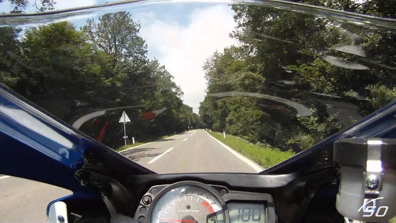 GSXR 750 K8 - Onboard von Donnerskirchen nach Hof (Leithagebirge) GoPro Hero