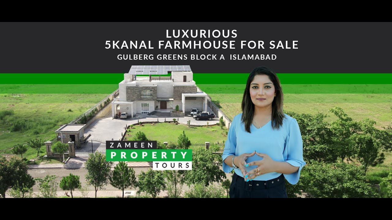 Zameen Property Tours - Luxurious 5 Kanal Farmhouse For Sale In Block A Gulberg Greens Islamabad