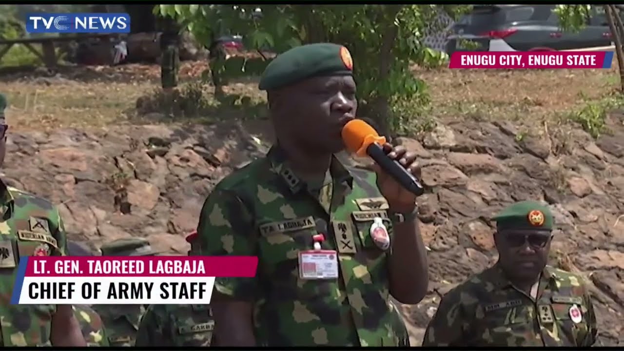 Army Chief Inaugurates Projects At 82 Division Enugu, Tasks Troops On Efficiency