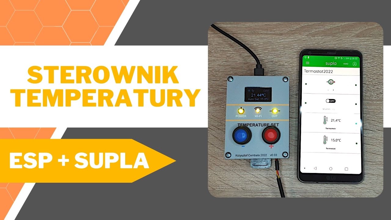 🚦Sterownik Temperatury🌡️ESP8266 + SUPLA🌐 termostat