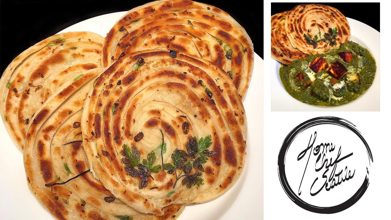Flaky Scallion and Garlic Flat Bread 
