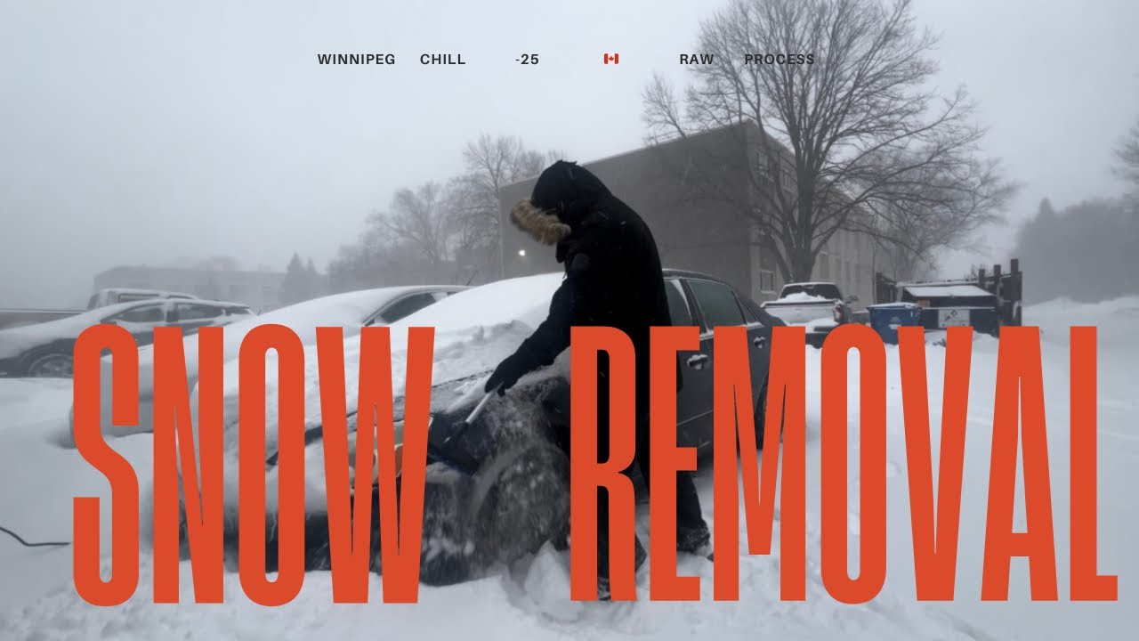 (RAW) Clearing Snow From My Car in a Blizzard | 4K🇨🇦