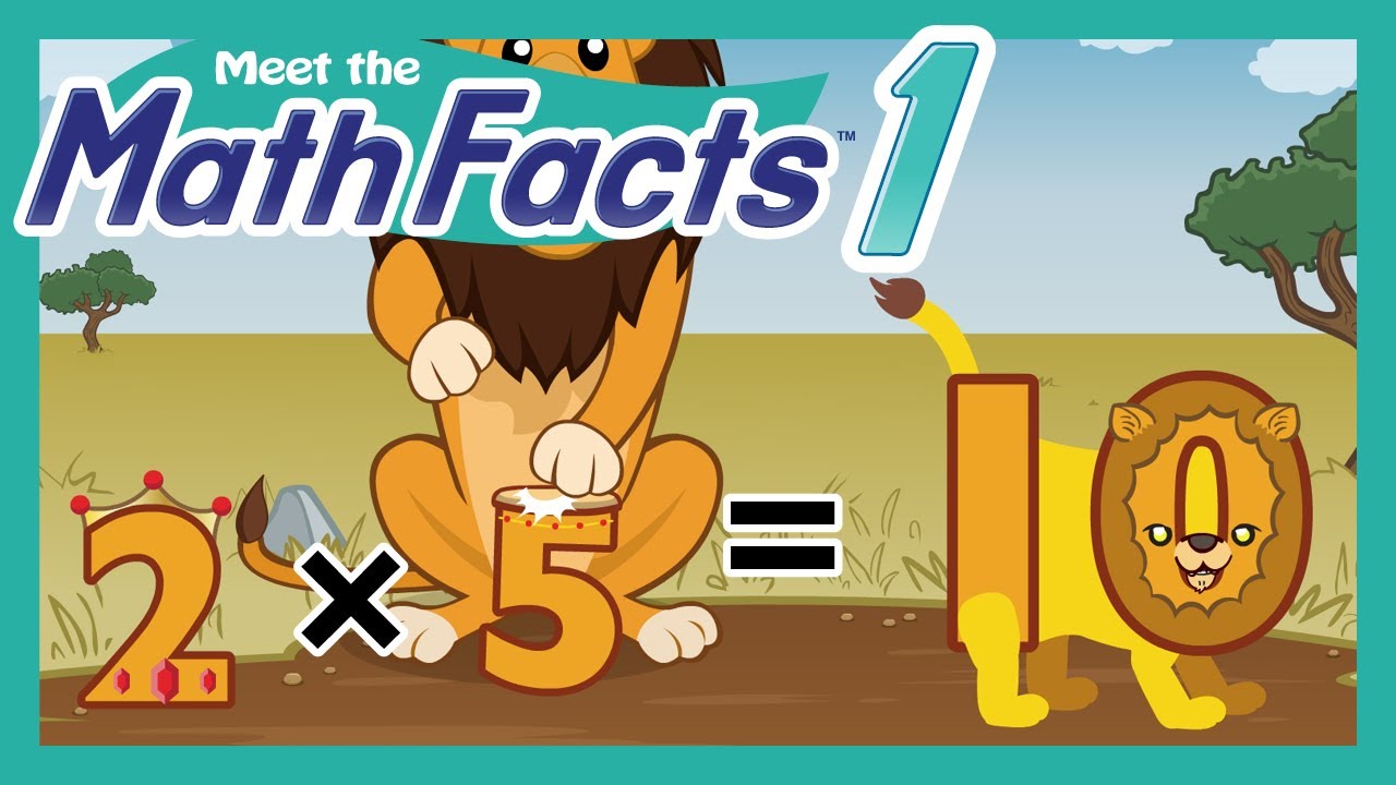 Meet the Math Facts Multiplication & Division - 2 x 5 = 10 | Preschool Prep Company