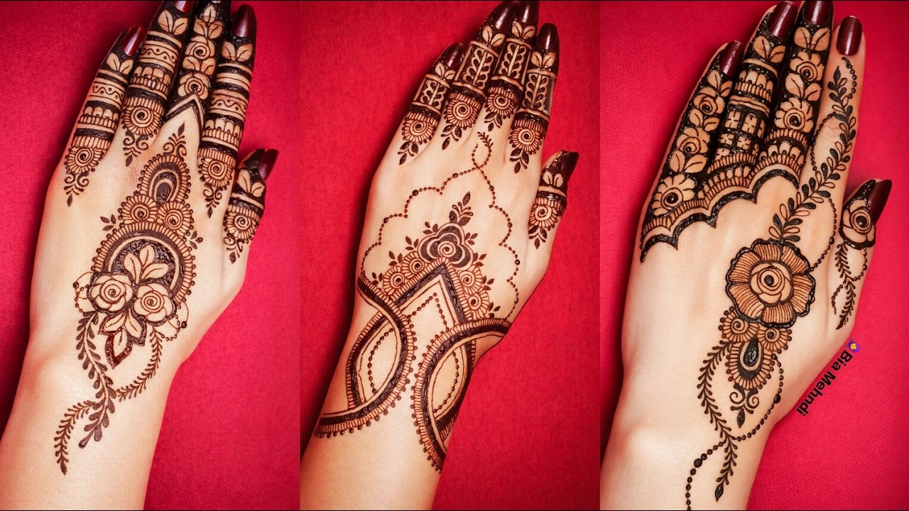 3 Beautiful Eid Mehndi Designs | Simple Mehndi designs | Mehandi ka design | New mehndi design 2026