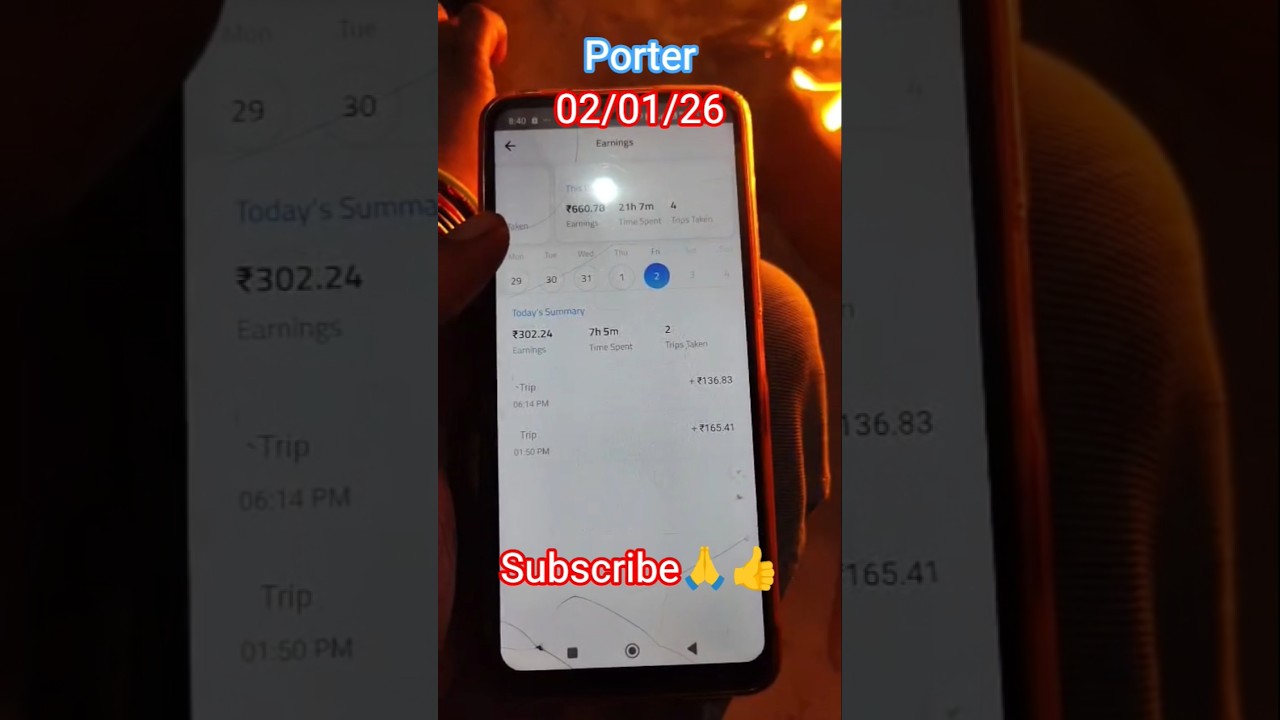 🤑🤑porter full day erning 