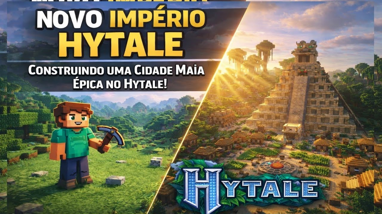 5 Dias: Minha Aventura no Mundo de Hytale (Gameplay PT-BR)