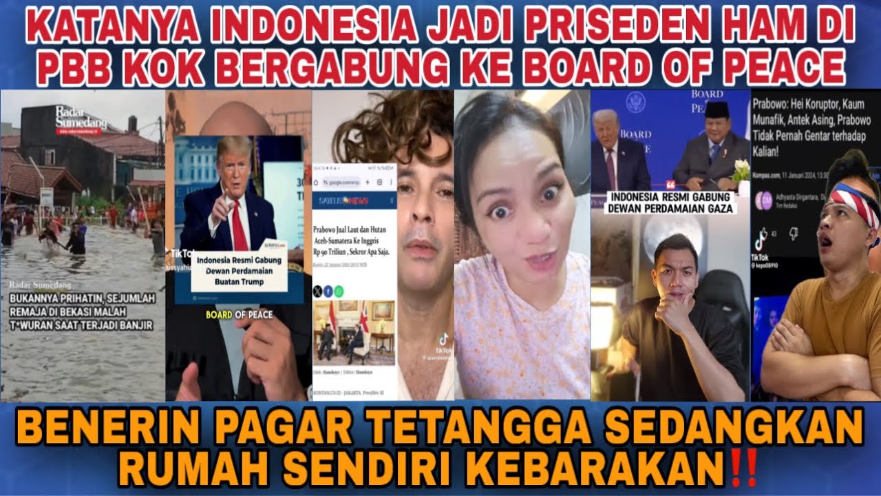 KATANYA INDONESIA DI LANTIK PRESIDEN HAM DI PBB LAH KOK BERGABUNG KE BOARD OF PEACE‼️