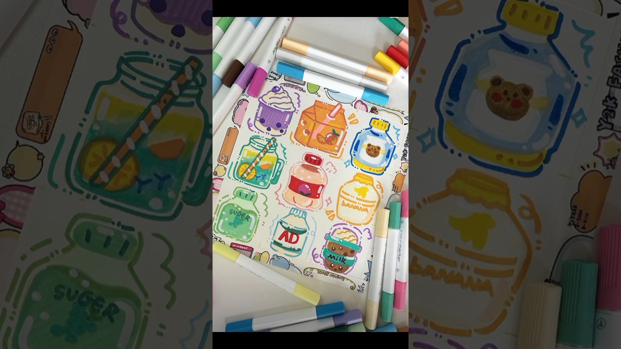 How to do crafting | acrylic marker drawing😱 | minicraft #immersive #drawing #painting #short #viral