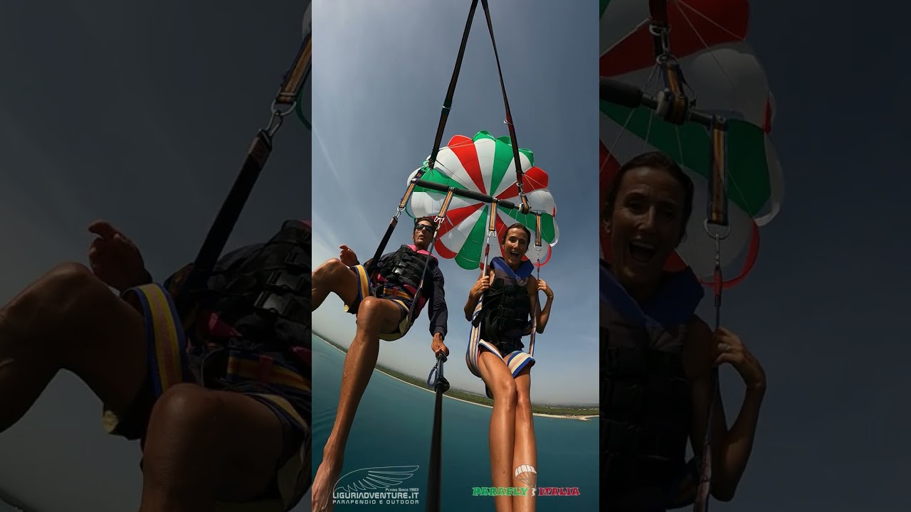 Parasailing in Liguria