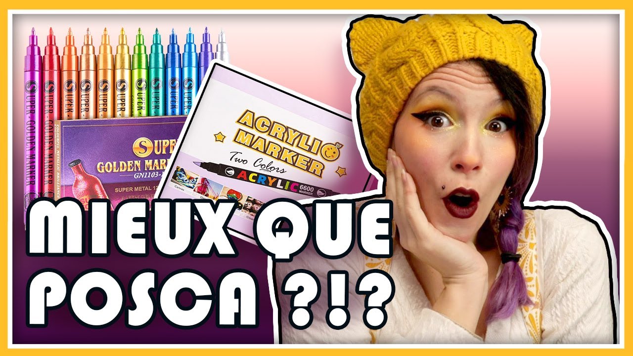DES FEUTRES TOUT SUPPORT ??🤔 Mieux que les Poscas ? On teste Lightwish - Acrylic Marker