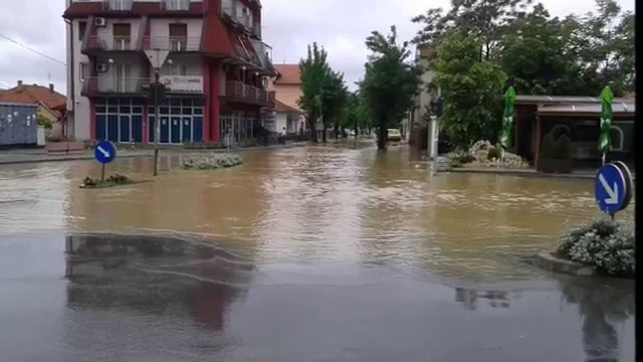 POCETAK POPLAVE U BIJELJINI 2014