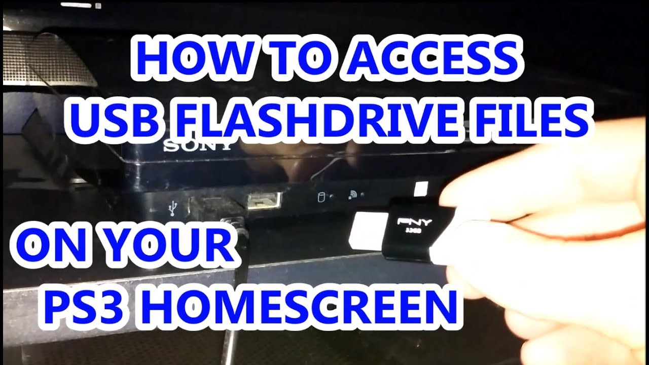 How To Access USB Flashdrive Files on PS3 (Play Station 3)