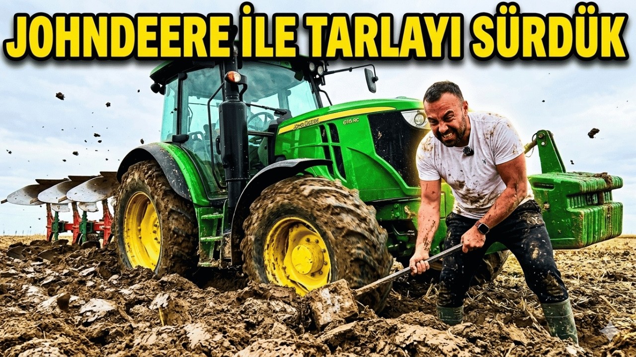30 Dönümlük Tarlada Tesviye ve Sürüm Macerası | Pulluk, Tesviye Küreği ve Gece Çalışması