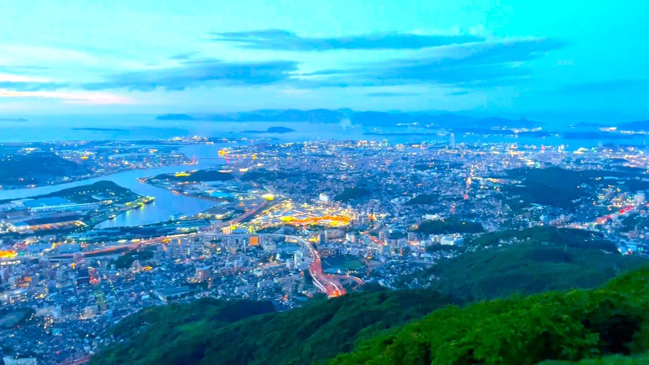 【北九州】皿倉山ケーブルカーで山頂からの夜景を見た