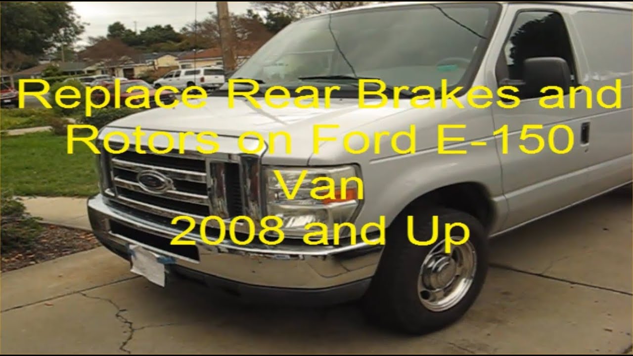 Как заменить задние тормоза и роторы на фургоне Ford E 150