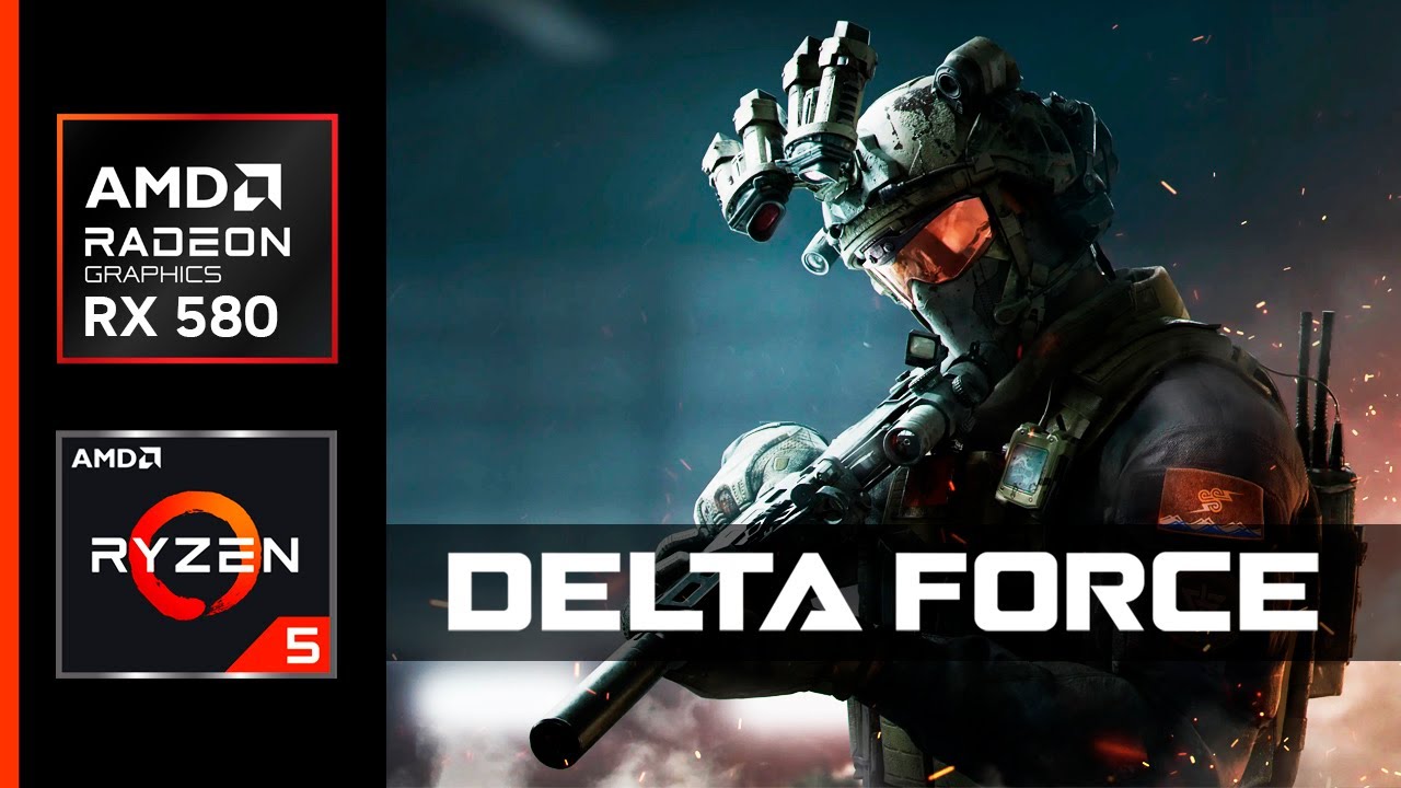 Delta Force - Teste na RX 580 8GB - Com Ryzen 5 5500 + 16gb Ram