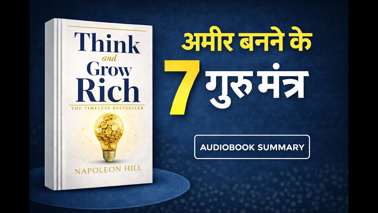 Think And Grow Rich Hindi Audiobook | अमीर बनने की सोच | Napoleon Hill Book Summary Hindi