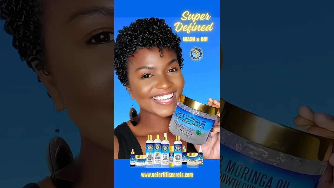 Hydrate & Revitalize your Curls with Nefertiti’s Secrets Moringa Oil & Natural Extract Collection!