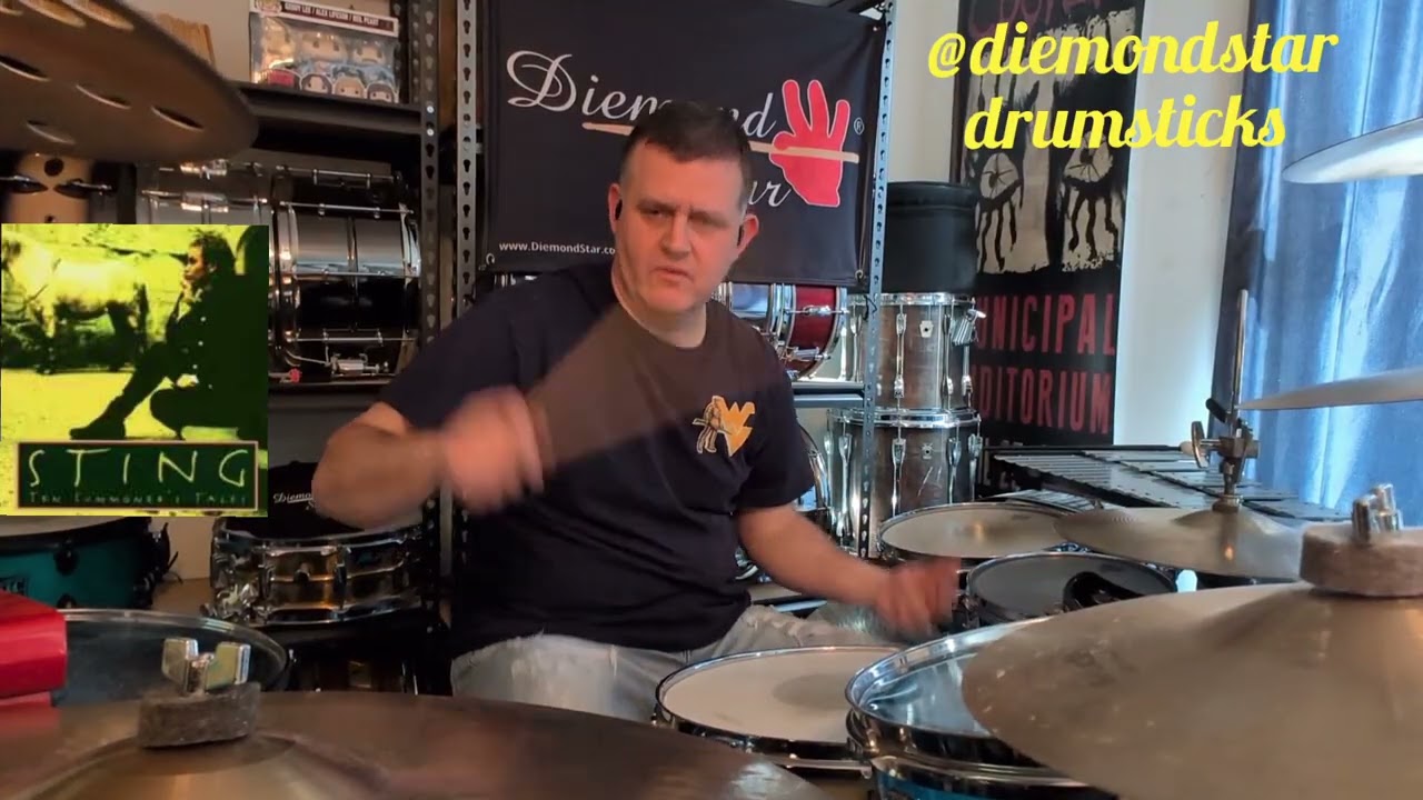 Sting- Seven Days Vinnie Calaiuta's 5/4 groove in this is superb! #diemondstar #fyp #drums 
